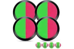 NHYDZSZ Juego de Bolas de Lanzamiento y Captura, Juego de Bolas con 4 Paletas y 4 Pelotas, Juego de Pelotas Velcro, Verde Rojo, Atrapa Juego de Pelota para Fiesta, Exteriores Deportes
