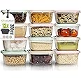 idea-station plastic food containers with lids 12 x 300 ml - pastel - Baby Food Storage Containers with Lids - Ideal Snack Box for Babies and Kids - Perfect for Spices, Herbs, Fruits, Cereals