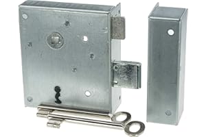 INTRA-TEC Rheinisches Kastenschloss Rechts einwärts Buntbart 101x117x24 mit Schließkasten