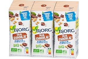 Bjorg Mini Boisson Soja Chocolat - Boisson végétale Bio - 3 x 25 cl - Lot de 4