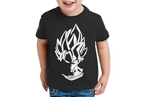 WhyKiki Super Son Camiseta para Niños T-Shirt Goku Dragon Master Ball Vegeta Turtle Roshi Db