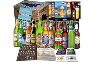 MGB24 Vatertag Geschenkbox PAPA 12 x Biere der Welt/Geschenk für Vater, Mann, Männer, Papi Geburtstag,Geschenkidee, Geschenk Set für Ihn/Biertasting-Anleitung, 4x Bierdeckel, Produktbeschreibung