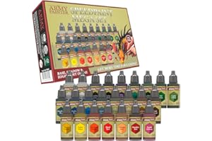 The Army Painter Speedpaint Mega Set, 24 Flacons De Peinture Acrylique 18ml Colorant Peinture Set Et 1 Monster Pinceau Peinture Pour La Peinture De Warhammer 40k Modèles Miniatures