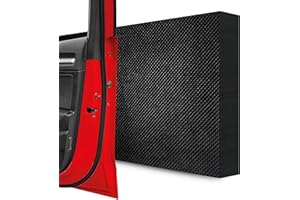 ‎STRACKS STRACKS® 4X Garagen Wandschutz je 40 x 20 x 3cm Extra Dicker Türschutz – Für Ihr Auto und die Garagenwand – Selbstklebender Türkantenschutz – 4er Set Karomuster, schwarz