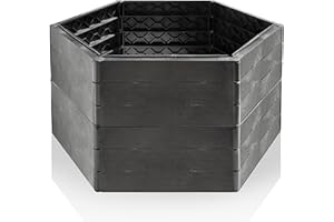 ‎GRIZZLY Grizzly Hochbeet System 2 Set, für Garten und Balkon, Blumenkasten, Gemüsebeet, witterungsbeständig