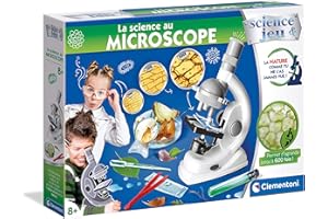 Clementoni - 52525 - Science et Jeu - La Science au Microscope - Jeu Scientifique - Version française, 8 Ans et Plus