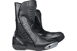 Daytona Boots Motorradschuhe, Motorradstiefel lang Strive GTX Sportstiefel schwarz 44, Unisex, Sportler, Ganzjährig, Leder