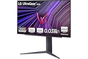 ‎LG LG Electronics 27GS95QE-B.AEU Ultragear™ OLED Gaming Monitor 27", 2560 x 1440, 16:9, 0,03 ms GtG, 240 Hz, HDR10, DisplayHDR™400 True Black, DCI-P3 98,5%, NVIDIA G-Sync™, AMD FreeSync™ - Schwarz