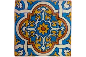 Tumia LAC Azulejos Mexicanos Artesanales de Talavera de 5cm