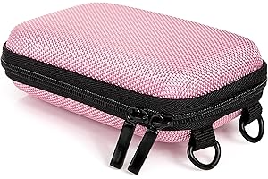 Baxxtar Hardcase PURE PINK S Borsa Custodia per fotocamere compatte con tracolla e passante per cintura - in Pink Rosa - CyberShot DSC WX350 W810 W830 - Pixpro FZ43 FZ51 FZ55 - Realishot DC5200 ...