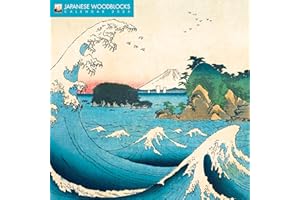 FLAME TREE GIFT Japanese Woodblocks Wall Calendar 2025 (Art Calendar)