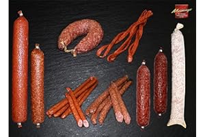 MEININGER DIE THÜRINGER TRADITIONSFLEISCHEREI Wurstpaket mit Salami und Kochsalami I Salami Paket XXL I Wurst aus dem Thüringer Wald