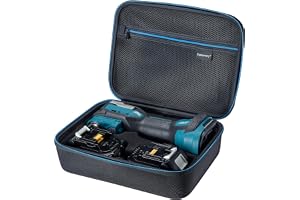 Supremery väska kompatibel med Makita DTM52ZJ DTM52Z | batteri multifunktionsverktyg fodral hårdväska skyddsfodral bärväska