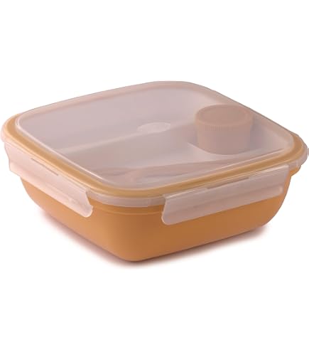 CURVER Bento Lunch & Go Avec Couverts - Parme - Boîte Repas Pratique Et Élégante 13,5x23,5x6,3 Cm