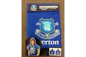 HOME WIN Everton Kids Velour Hoody Towel Poncho.