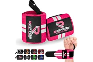 Repton Fitness Gears Weightlifting Wrist Wraps - Professional Grade with Thumb Loops - Wrist Support Braces - Men & Women - Weight Lifting, Crossfit, Powerlifting, Strength Training Straps