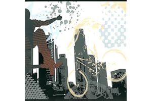 Dundee Deco BD6251 Tapeten Bordüre, vorgeklebt, Sport-Bordüre, Schwarz, Rot, Beige, Bike, Skateboard, Wandbordüre, Tapetenbordüre Retro-Design, 4,57 m x 20,96 cm