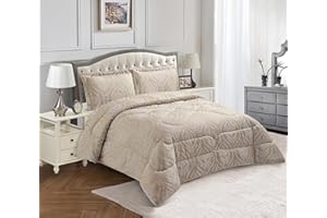 TEXTILE HOME HOME DÉCOR beige jacquard bedspread double quilted bedding neutral tone soft bed cover elegant 3 piece embossed set luxury decor