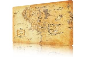 AIRCBC MTG Playmat 24" x 14" Stitched Edges and Smooth Rubber Surface Battle Board Game Mat with Free Storage Bag - Compatible with Magic the Gathering Playmat - Play MTG, YuGiOh, TCG