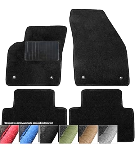 Auto Fußmatten Set Für Chevrolet Spark 2010-2013 - Maßgeschneidert Mit Stickerei