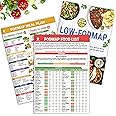 HAMIEW Set 3 Fodmap Chart, Low Fodmap Diet List of Foods, Printable Food Meal Plan Brochure For Beginners, Foods To Avoid, Optimizing the Elimination Diet, IBS Symptom Relief, Easy Recipes