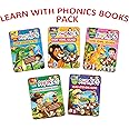 Learn with Phonics Books Pack - A Set 5 Books for Kids Age 3 - 8 years