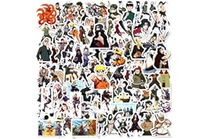 BJPERFMS Autocollant Narut, 100PCS Stickers Narut, Anime Graffiti Autocollants, Étanches Vinyle Autocollants pour Velo Ordinateur Portable Valise Skate Bagages, Sticker Cadeau pour Enfants Adultes