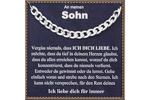 Rajputana S925 Sterling Silber 5mm Dicke Kubanische Halskette Für Mann, Silberkette Herren Robuste Hypoallergene Halskette Herren Geschenke Für Männer/Sohn/Papa Schmuck 18/20/22/24 Zoll