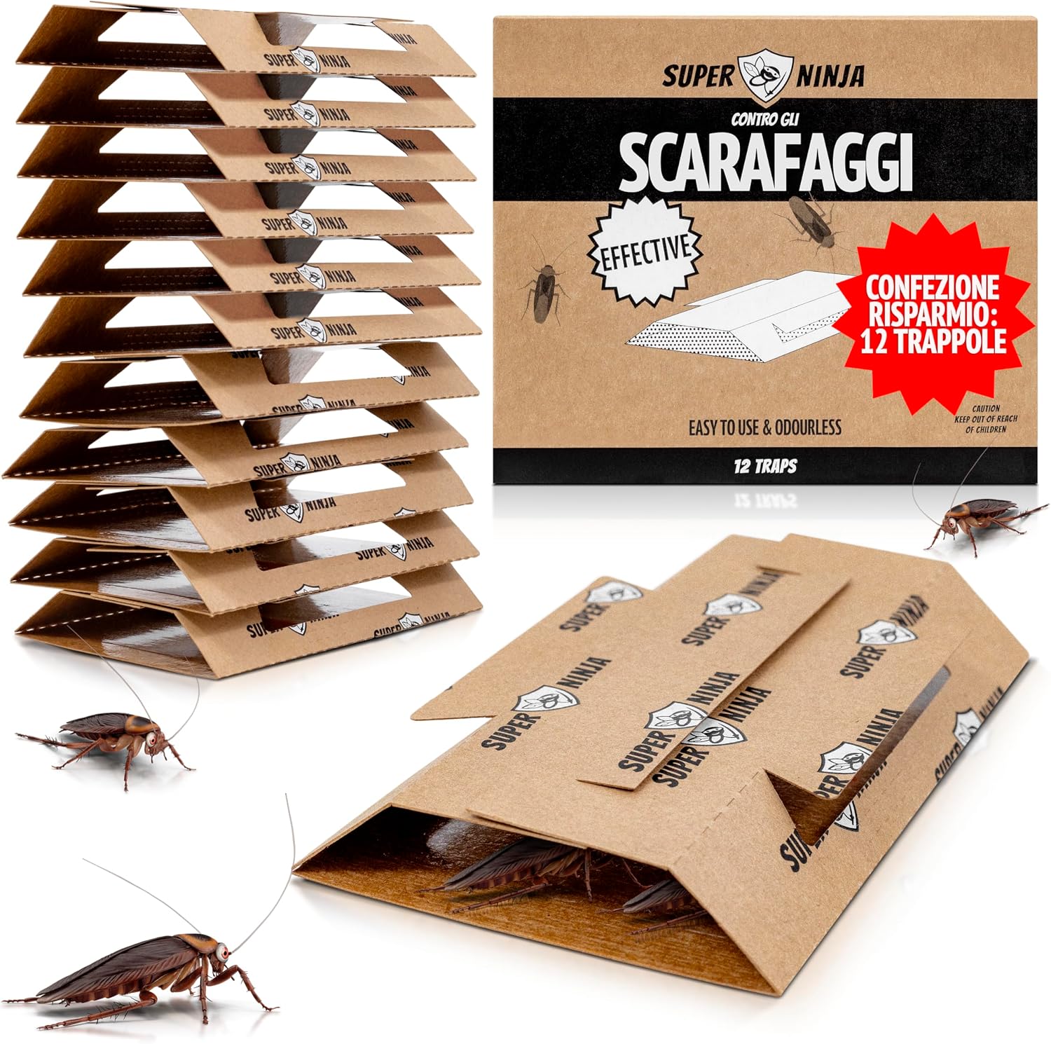 Rapport Qualité / Performances du Super Ninja Trappole per Scarafaggi e Blatte