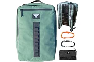 Free Fit Unlimited - Mochila Crossfit - Canvas Loneta Impermeable - Mochila Deporte, Viaje, Gimnasio, Trekking, Cabina Avion - Capacidad de 25L (Verde)