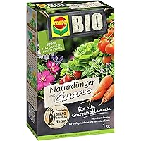 COMPO BIO Naturdünger mit Guano für alle Gartenpflanzen, 1 kg