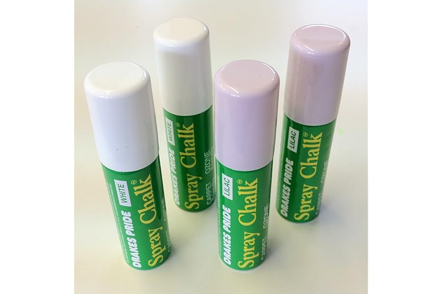 Drakes Pride Bowls Chalk Spray Pack of 2 x Lilac plus 2 x White 8g Cans
