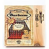 Axtschlag Grillbretter Zeder, 4 quadratische Wood Planks zum schonenden Garen mit aromatischer Rauchnote und Servieren, für a