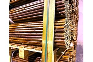 Mugar - Valla de Ocultación de Bambú Natural Oscuro 2x2,5 m | Extra Grueso | Alta Privacidad | Fácil de Instalar | Ecológica y Resistente para Jardín y Terraza