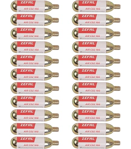 BANDIDOS 10 X 16g CO2 Threaded Bicycle Tyre Pump Cartridge Silver (0196