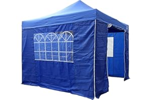 All Seasons Gazebos | 3x3m Pop Up Gazebo mit 4 Seitenwänden, Zubehörpaket & Rolltasche | Schwerlast, vollständig wasserdicht, hochwertige Materialien (Königsblau)