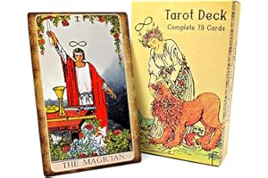 Witchy Cauldron Tarot Cards – Classic Size Rider Waite Style Tarot Deck with Guidebook