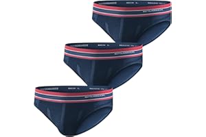 BRUBECK BE10110 zestaw 3 par męskich slipów | oddychające | do uprawiania sportu | bielizna funkcyjna | 41% wełna z merynosów | BE10