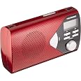 Radio Réveil AM/FM Metronic 477205 – Affichage Digital – Poignée Rabattable – Compacte Et Polyvalente