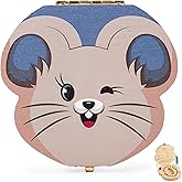 HOMYKIDS® Caja dientes de leche niño y niña - Cajitas de madera para guardar dientes - Regalos originales Ratoncito Perez par