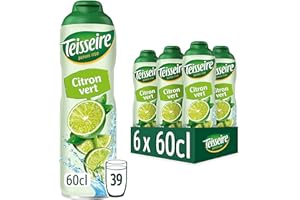 ‎TEISSEIRE Teisseire Getränke-Sirup Lime/Limette 600ml - Sirup der genauso schmeckt wie die Frucht (6er Pack)