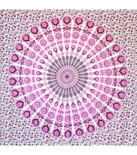 ABAKUHAUS Arazzo Batik Hippie Rosso Marrone – 230x140 Cm, Microfibra Morbida, Decorazione Da Parete Per Camera Da Letto - 2