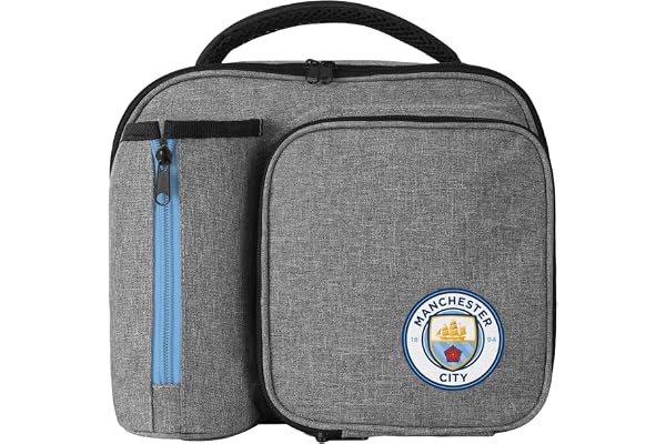 FOCO Sac à déjeuner avec porte-bouteille Manchester City FC Gris
