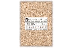 Räucherspan.de 1kg Hickory Räucherspäne, Typ 7 Körnung 0,5-1,5mm