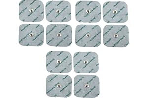 HEALTHCARE WORLD Électrodes TENS 5 cm x 5 cm Coussinet auto-adhésif de Healthercare World 12 pièces compatibles avec Beurer et Sanitas TENS EMS…