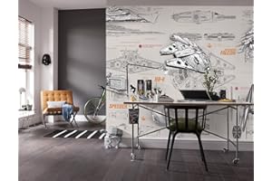 Komar Fototapeta Star Wars | 368 x 254 cm | tapeta, ściana, dekoracja, wykładzina ścienna, obraz ścienny, dekoracja ścienna, dekoracja ścienna, rysowana, statek kosmiczny | 8-493, papier,