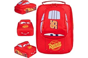 Disney Cars Lunch Bag in Lightning McQueen Design Insulated Thermal Lunch Cooler Bag for Lunch Box Water Bottle Lunch Box Gift for Children