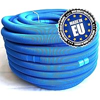 Poolschlauch 4,4 Meter blau 32 mm, Poolomio Schlauch für Intex und Bestway Filteranlagen, für Pool und Schwimmbad, 1 x 4…