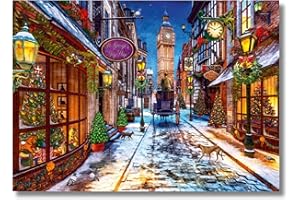 Ravensburger - Puzzle 1000 Piezas Tiempo De Navidad | Puzzle Adultos 70x50cm | Puzzle 1000 Piezas Adultos California Eeuu | Rompecabezas Adulto | Regalo Original