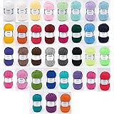 Gründl Lisa Premium Wollset + 1 Hdk-Versand Mützenlabel (Keine Farbauswahl möglich) (20x50 Gramm Bunt gemischt)